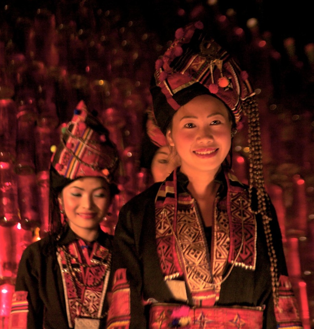 Local Ethnik fashion show at Hive bar and Smokehouse in Luang Prabang, Laos