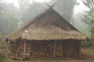 Laos community earth Bungalow project