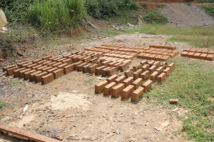 Eco Bungalow Project Luang Prabang - Clay Bricks Drying