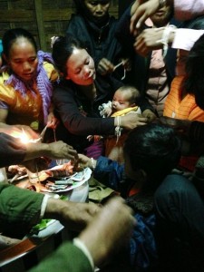 Local Laos Baci Ceremony