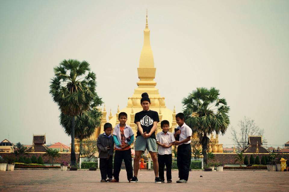 C-Lil B-boy breakdancing in Laos