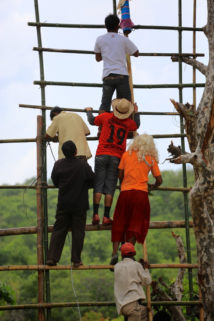 Boun Bang Fai rocket festival in Laos