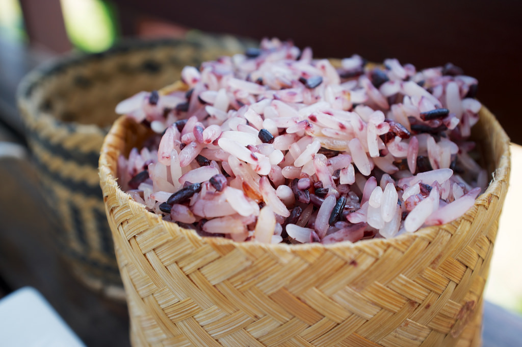 Laos-Luang-Prabang-Laos-Food-Rice-Sticky-Khao-Niaw-Purple-Tiger-Trail-Photo-By-Kyle-Wagner