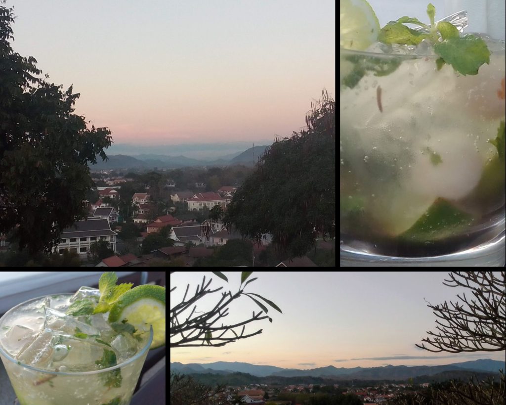 Sunset at the Luang Prabang View Hotel's Skyy Lounge & Bar is breathtaking in every direction. We suggest a Lychee Mojito to make the moment even more memorable.