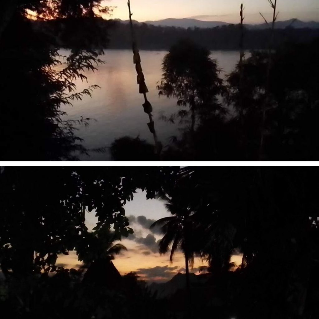 Mekong views & mountain views at the Kaysone Phomvihane Monument.