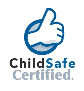 ChildSafe Certified logo, found on Tiger Trail's website and the websites of all ChildSafe Certified businesses